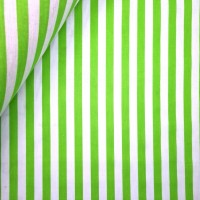 Polycotton Stripes LIME GREEN