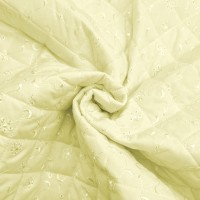 Quilted Broidery Anglaise - CREAM