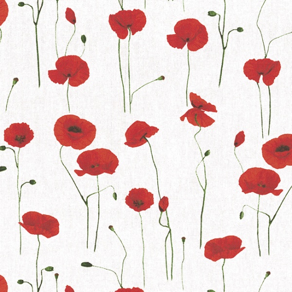 PREMIUM HALF PANAMA - POPPY FIELD