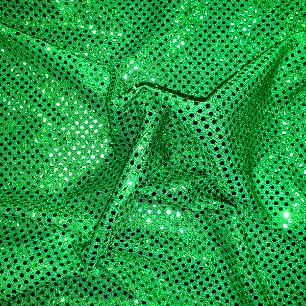Emerald Green 3mm Sequin Fabric