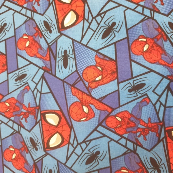 100% Cotton - Spiderman Mosaic