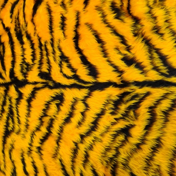 Novelty Fur Yellow Tiger Fur