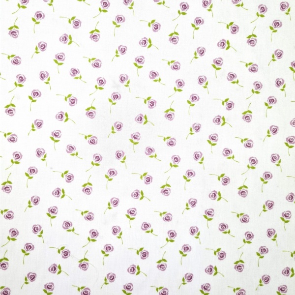 POLYCOTTON  - Lilac Flowers
