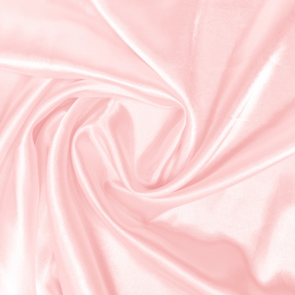 Baby Pink Polyester Satin Order By The Metre - Technical View