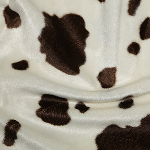 Brown Cow Polyester Velboa