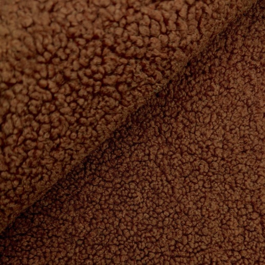 Zuber Sherfa Super Sherpa Fabric Online - Chestnut, Upholstery Sherpa Fabric Online