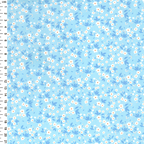 Floral Poplin Design 31 - BLUE