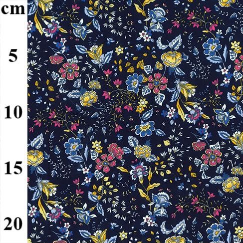 Floral Poplin Design 23 NAVY