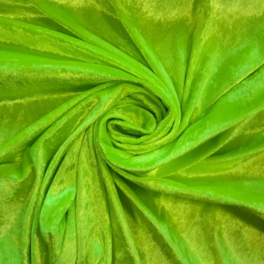 Green Cotton Velvet Upholstery Fabric