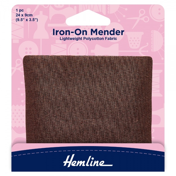 Brown Iron-On Mender