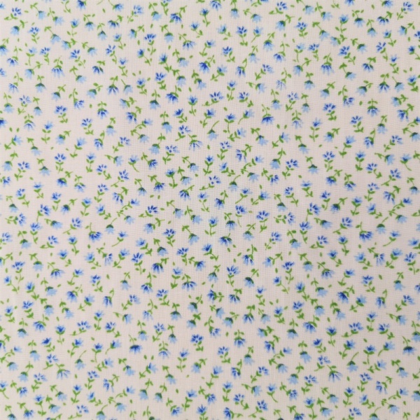 POLYCOTTON Small Blue Buds