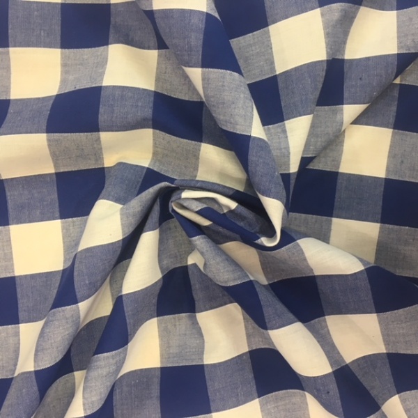 1'' Polycotton Gingham NAVY