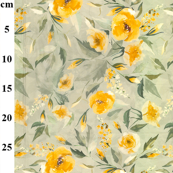 100% Cotton Lawn Design 3 YELLOW FLORAL