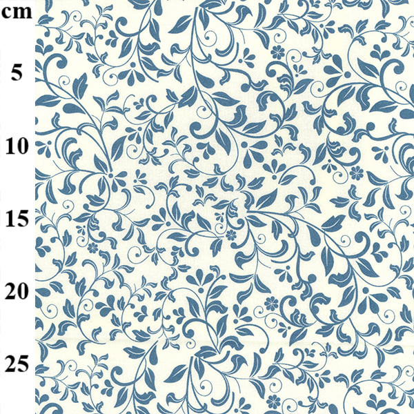 100% Floral Cotton IVORY-COPEN