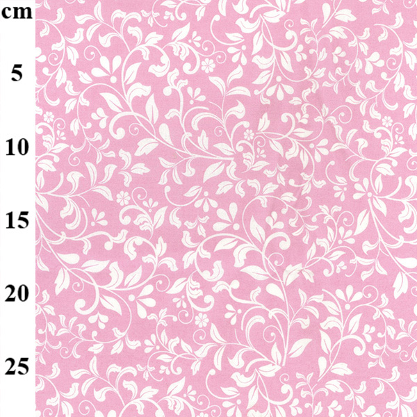 100% Floral Cotton PINK