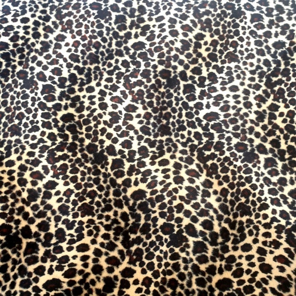 Leopard Polyester Velboa