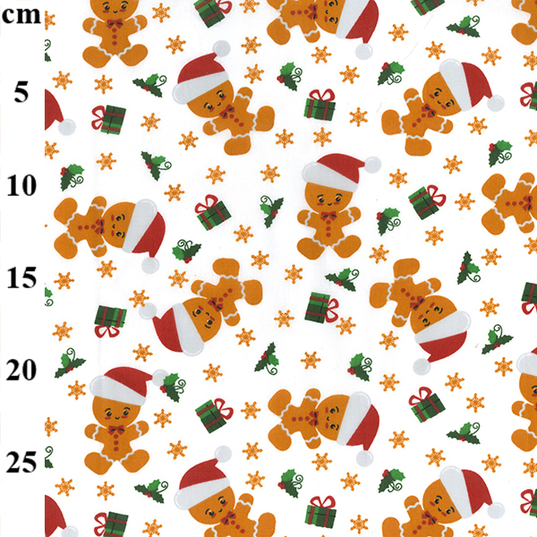 Christmas Polycotton GINGERBREAD SANTA