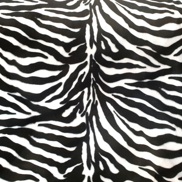 Zebra Polyester Velboa