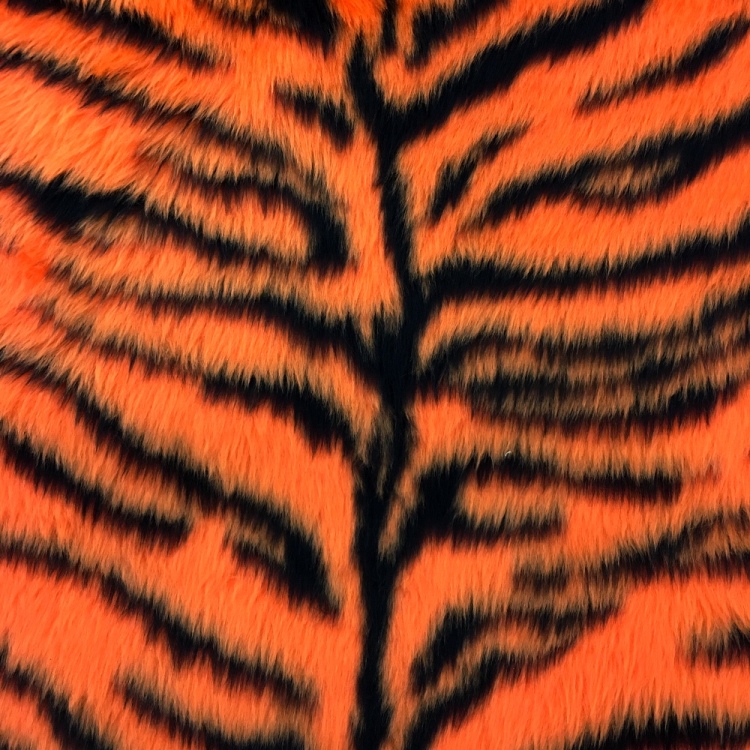 Novelty Fur Fabric Orange Tiger Fur
