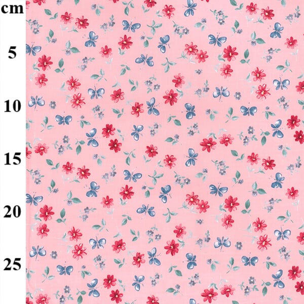 Pink Poplin Floral Patchwork Printed Dress