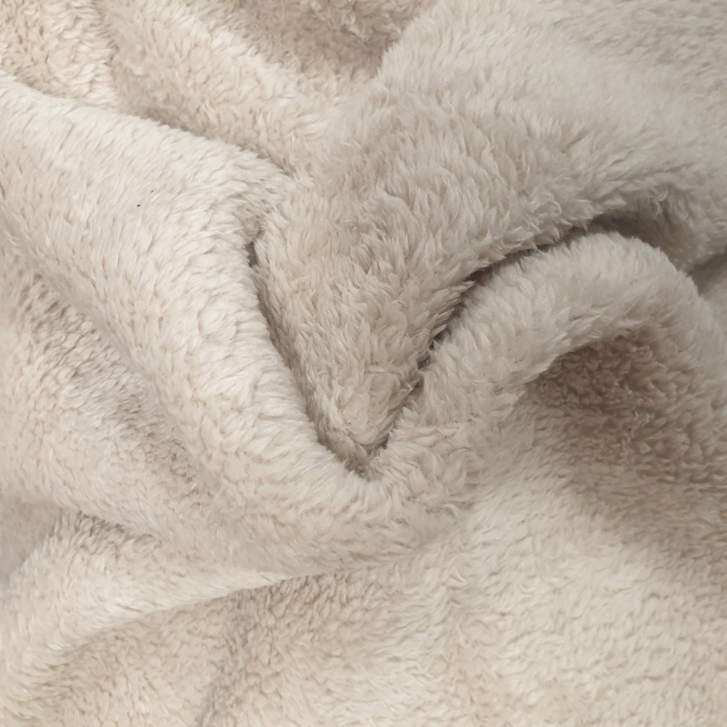 Ivory Fluffy Fleece Fabric|Online Fabrics