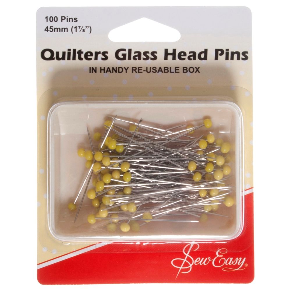 Quilter Glass Head Pins