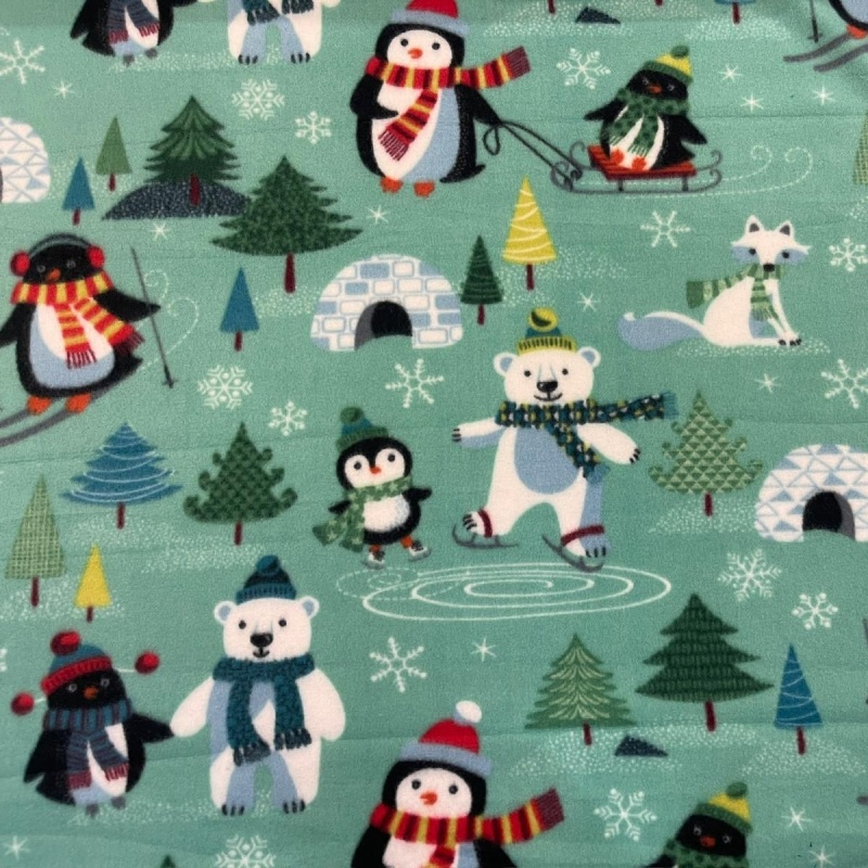 CHRISTMAS ANTIPILL FLEECE CHRISTMAS SCENE, Christmas fleece online uk