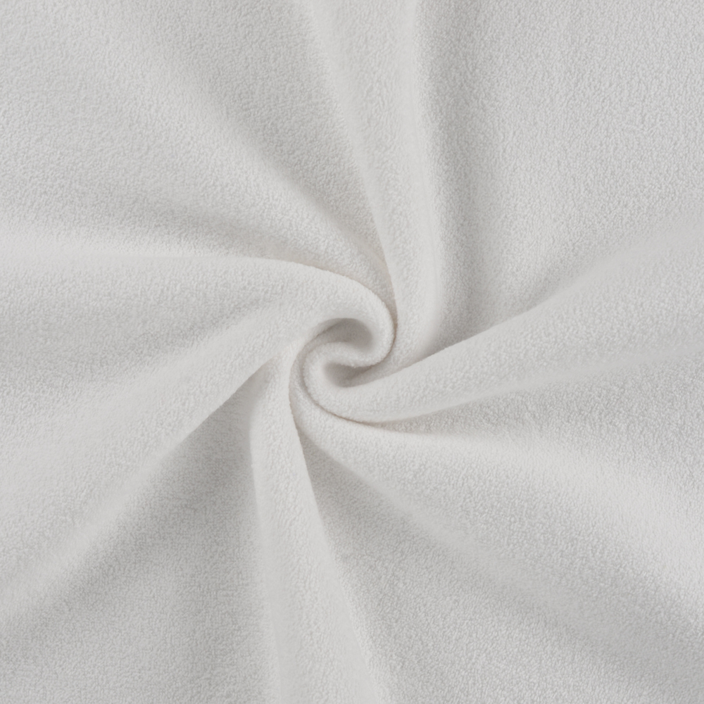 100 Cotton Terry Fleece Fabric WHITE, Terry Fleece Fabric UK Online