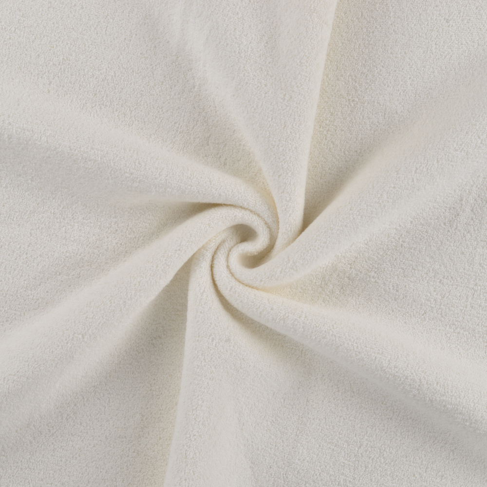 100 Cotton Terry Fleece Fabric IVORY, Terry Fleece Fabric UK Online