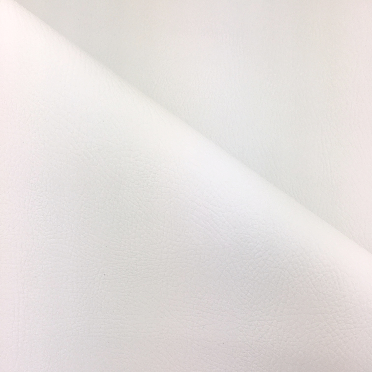 white leatherette fabric